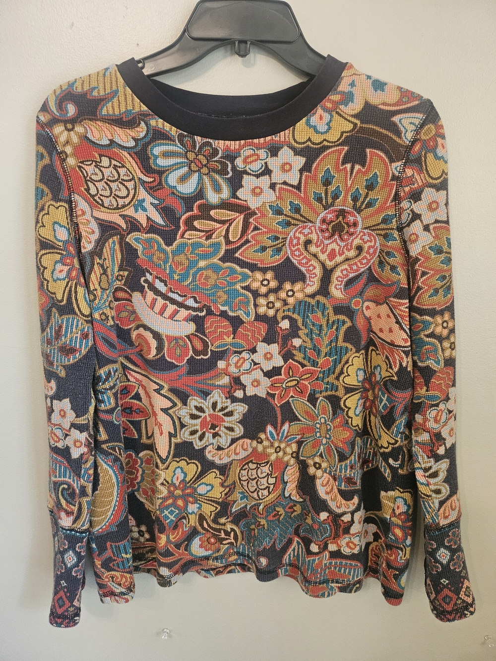 Sundance Multicolor Floral Paisley Long Sleeve Top